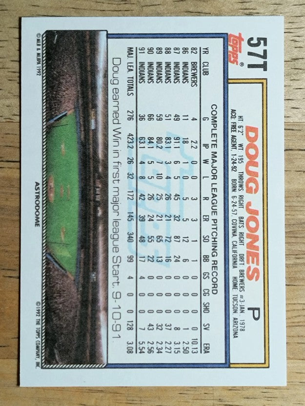 1992 Topps Traded #57T Doug Jones