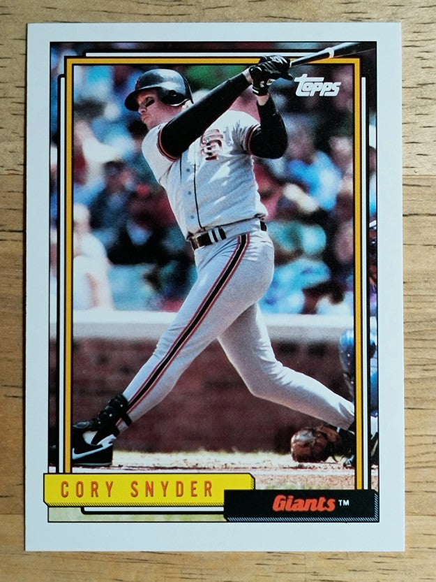 1992 Topps Traded #107T Cory Snyder