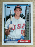 1992 Topps Traded #129T Chris Wimmer USA