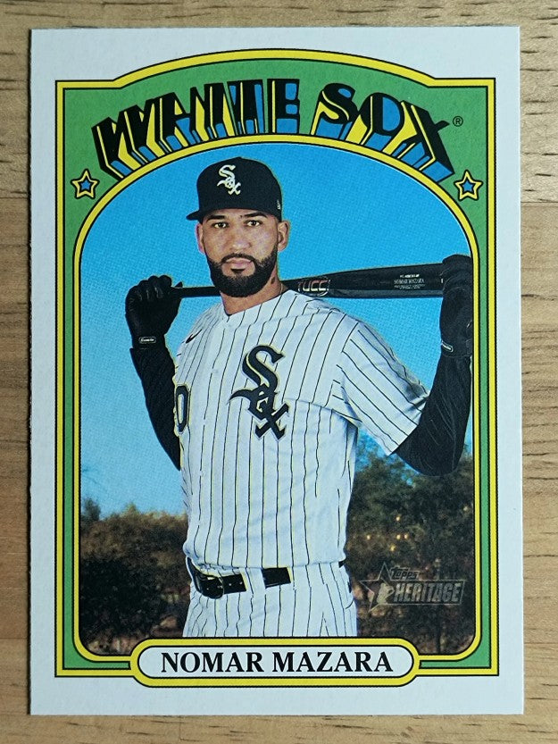 2021 Topps Heritage #202 Nomar Mazara