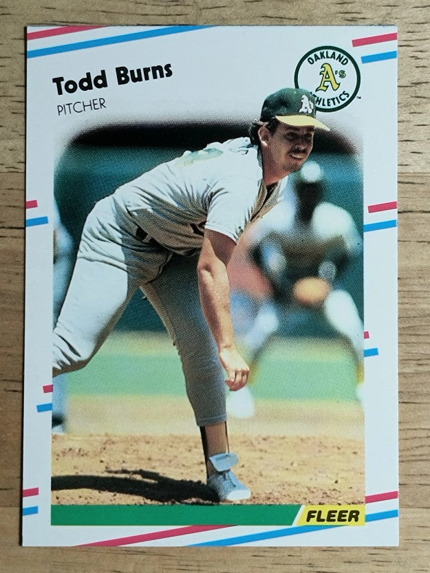 1988 Fleer Update #U52 Todd Burns