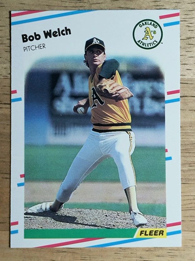 1988 Fleer Update #U57 Bob Welch