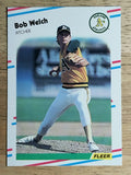 1988 Fleer Update #U57 Bob Welch
