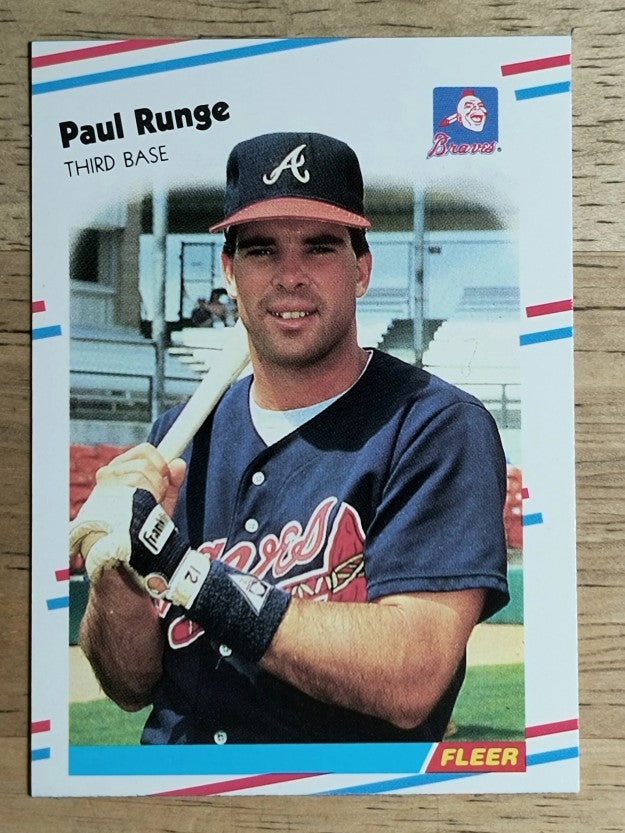 1988 Fleer Update #U71 Paul Runge