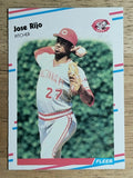 1988 Fleer Update #U86 Jose Rijo