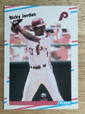 1988 Fleer Update #U110 Ricky Jordan XRC