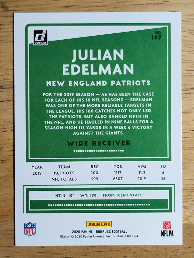 2020 Donruss #169A Julian Edelman