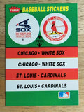 1988 Fleer Team Stickers #17 Chicago White Sox/Cardinals/Three Rivers Stadium