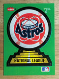 1988 Fleer Team Stickers #27 Houston Astros/Logo