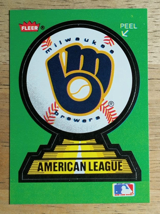 1988 Fleer Team Stickers #36 Milwaukee Brewers/Logo