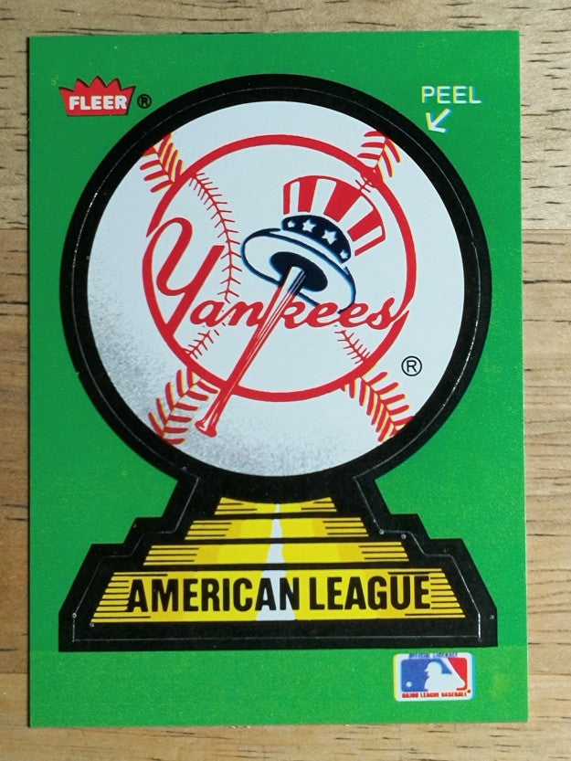 1988 Fleer Team Stickers #50 New York Yankees/Logo