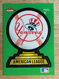 1988 Fleer Team Stickers #50 New York Yankees/Logo