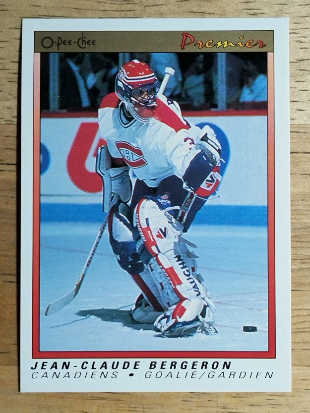 1990-91 OPC Premier #4 Jean-Claude Bergeron RC