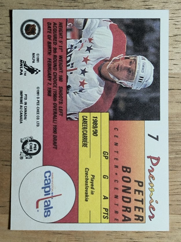 1990-91 OPC Premier #7 Peter Bondra RC