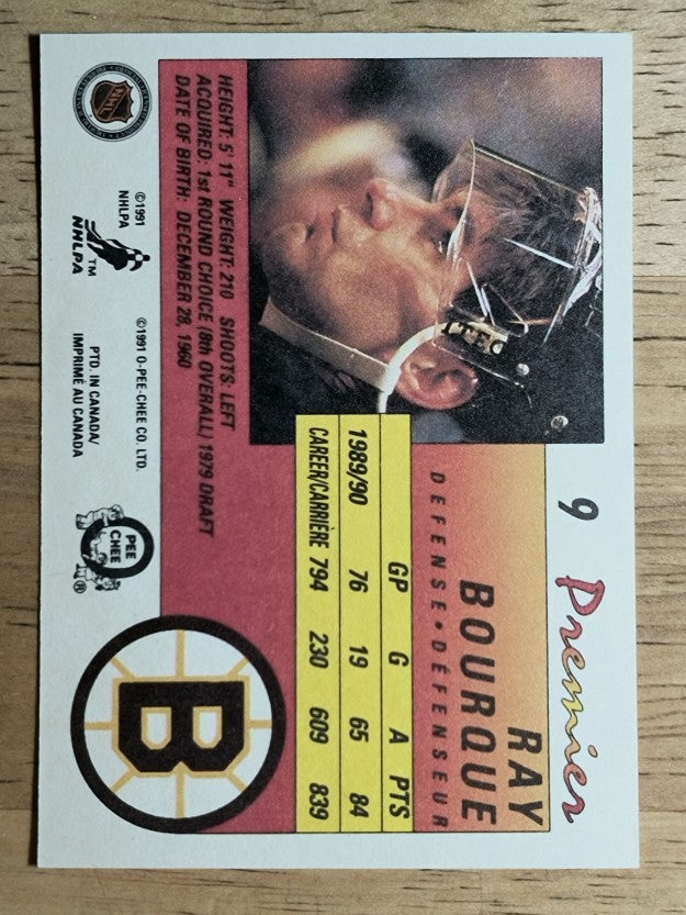 1990-91 OPC Premier #9 Ray Bourque