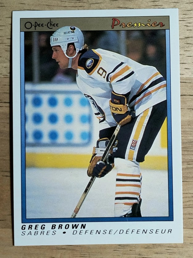 1990-91 OPC Premier #11 Greg Brown RC