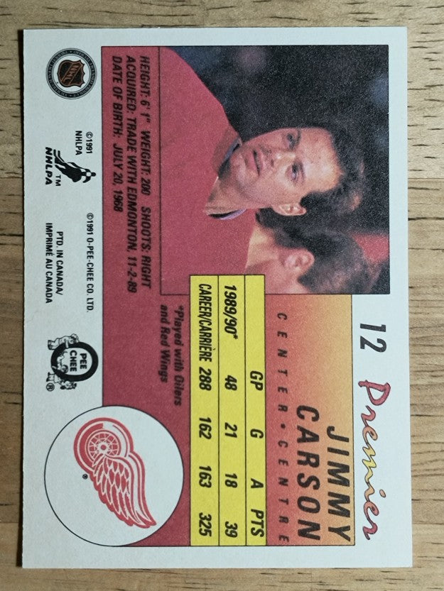 1990-91 OPC Premier #12 Jimmy Carson