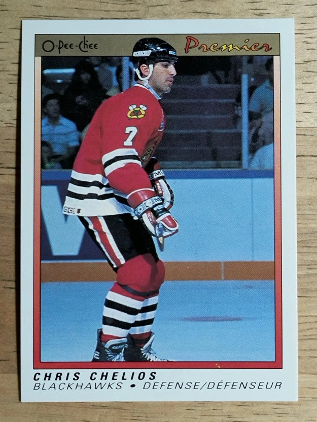 1990-91 OPC Premier #13 Chris Chelios