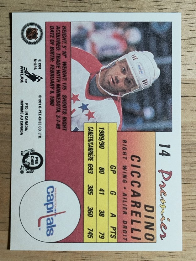 1990-91 OPC Premier #14 Dino Ciccarelli
