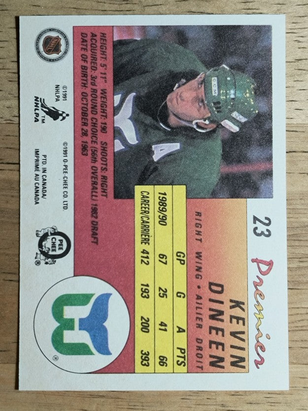 1990-91 OPC Premier #23 Kevin Dineen