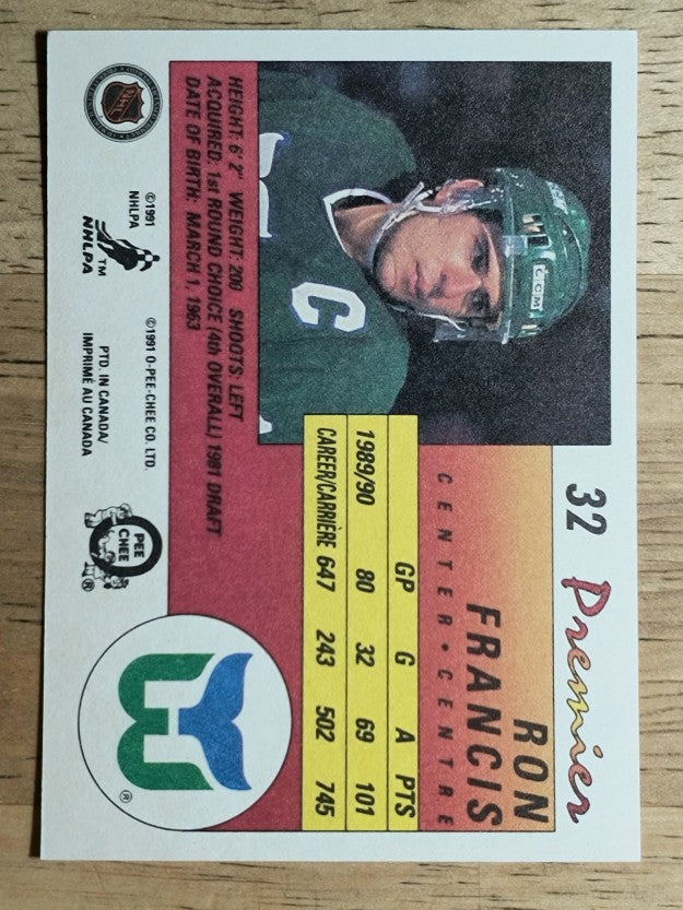 1990-91 OPC Premier #32 Ron Francis