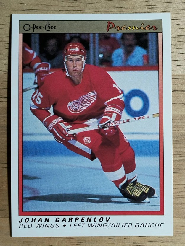 1990-91 OPC Premier #35 Johan Garpenlov RC