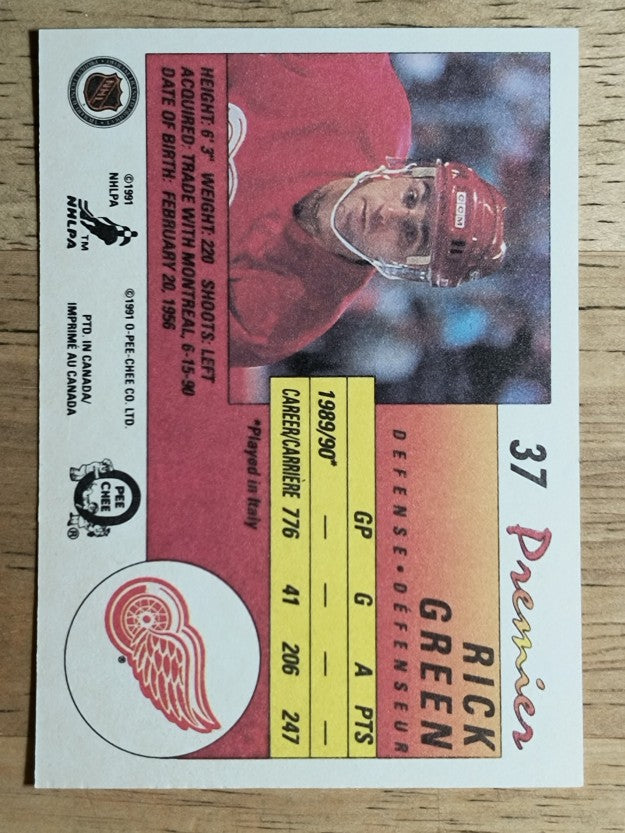 1990-91 OPC Premier #37 Rick Green