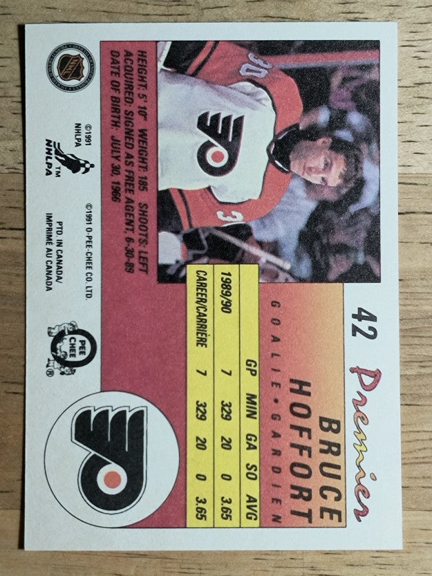 1990-91 OPC Premier #42 Bruce Hoffort RC