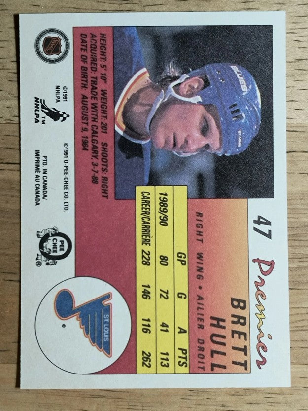 1990-91 OPC Premier #47 Brett Hull
