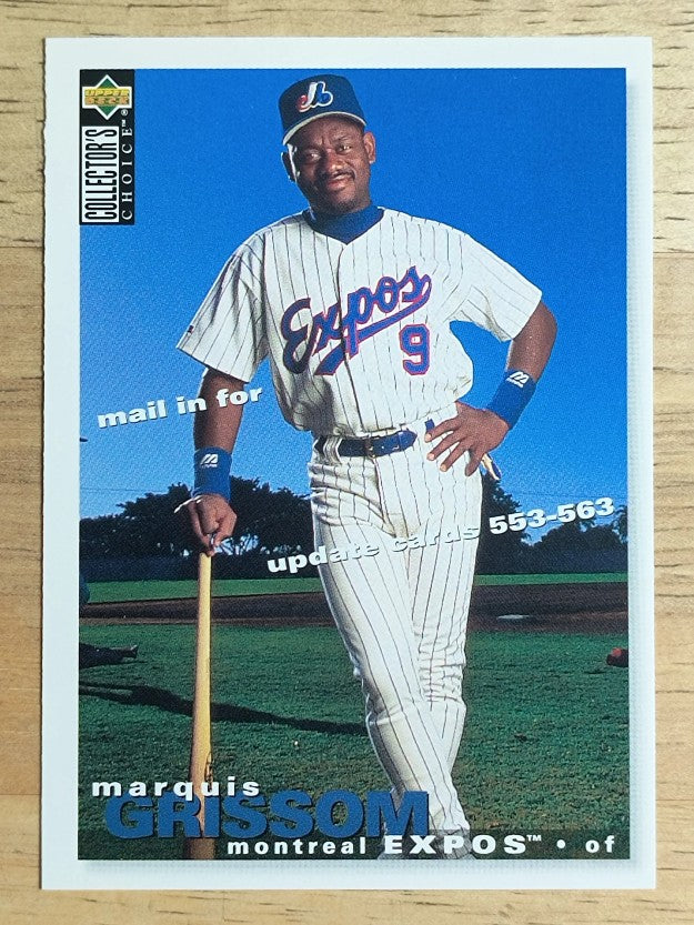 1995 Collector's Choice Trade Cards #TC3 Marquis Grissom