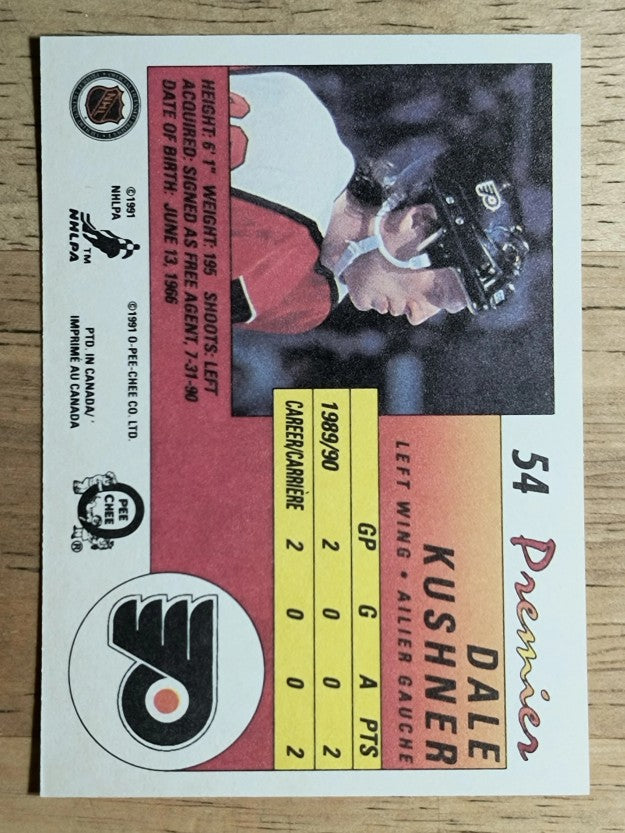 1990-91 OPC Premier #54 Dale Kushner RC