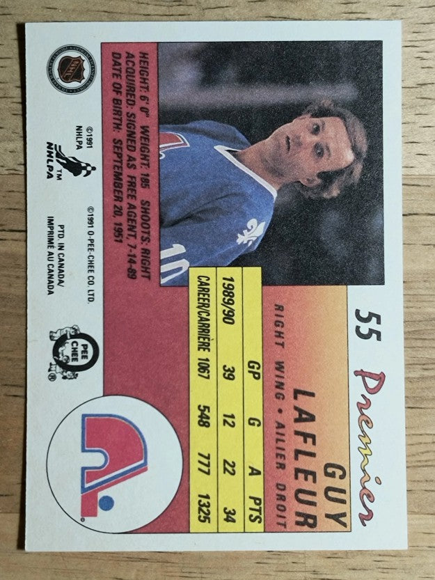 1990-91 OPC Premier #55 Guy Lafleur