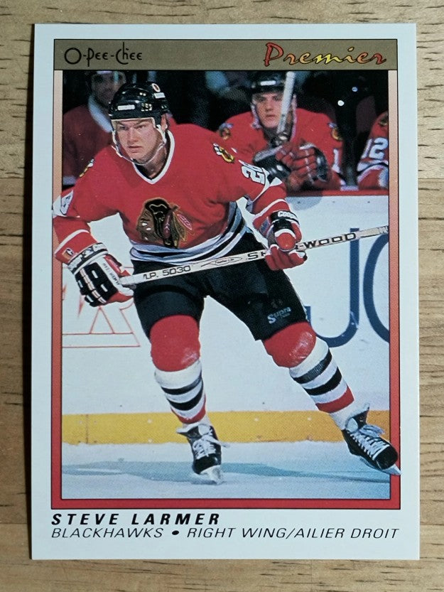 1990-91 OPC Premier #58 Steve Larmer