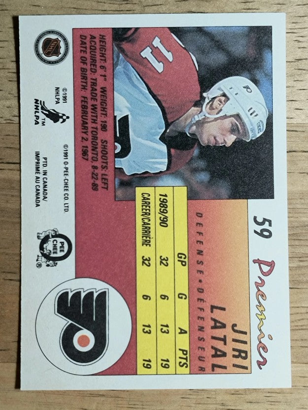1990-91 OPC Premier #59 Jiri Latal RC