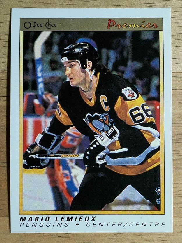 1990-91 OPC Premier #63 Mario Lemieux