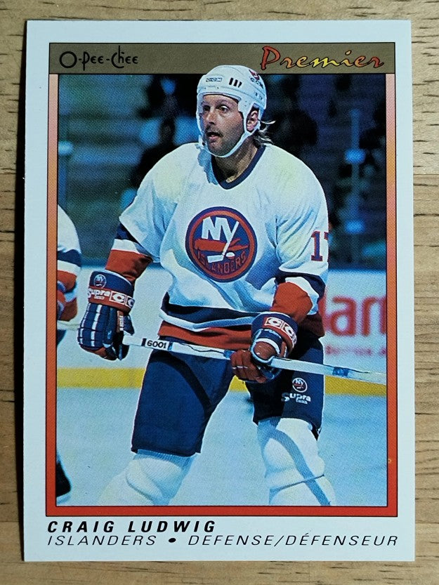 1990-91 OPC Premier #64 Craig Ludwig