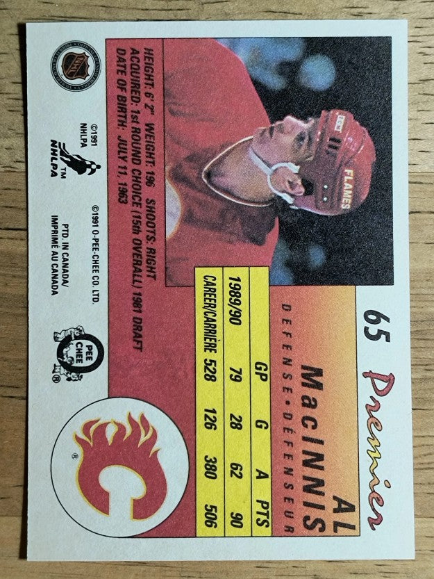 1990-91 OPC Premier #65 Al MacInnis
