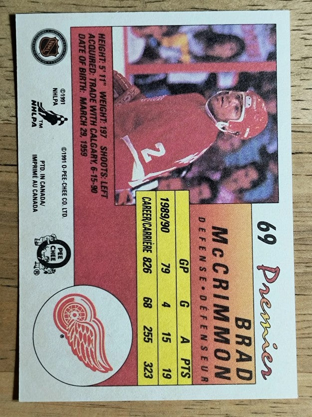 1990-91 OPC Premier #69 Brad McCrimmon