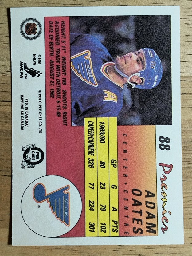 1990-91 OPC Premier #88 Adam Oates