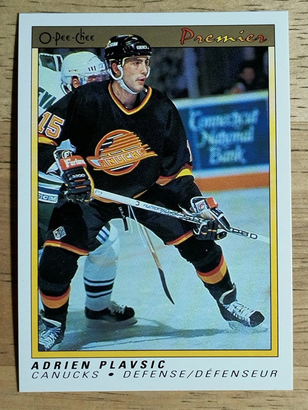 1990-91 OPC Premier #90 Adrien Plavsic RC