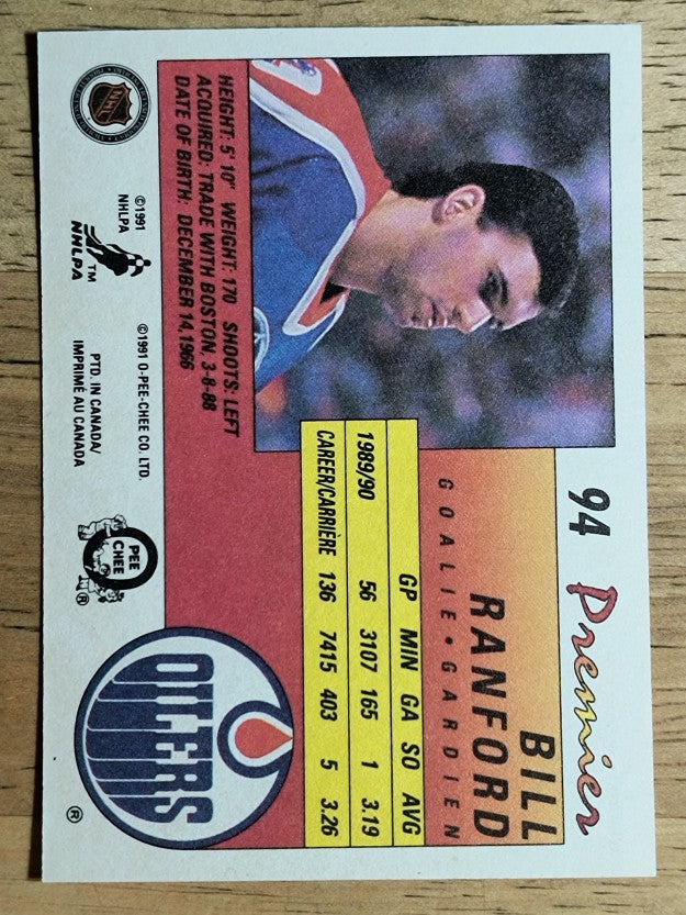 1990-91 OPC Premier #94 Bill Ranford