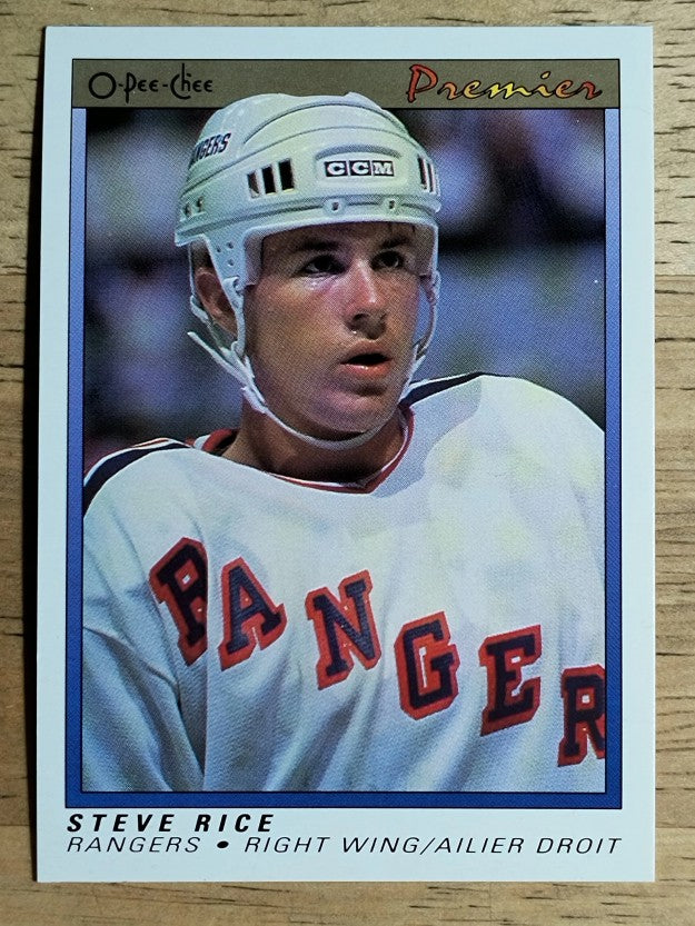 1990-91 OPC Premier #97 Steven Rice RC