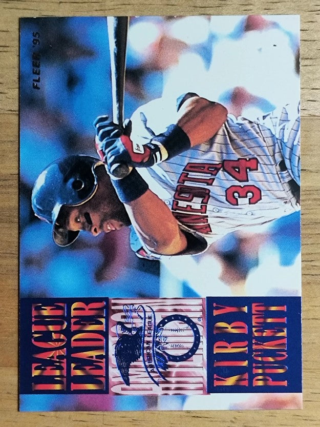 1995 Fleer League Leaders #3 Kirby Puckett