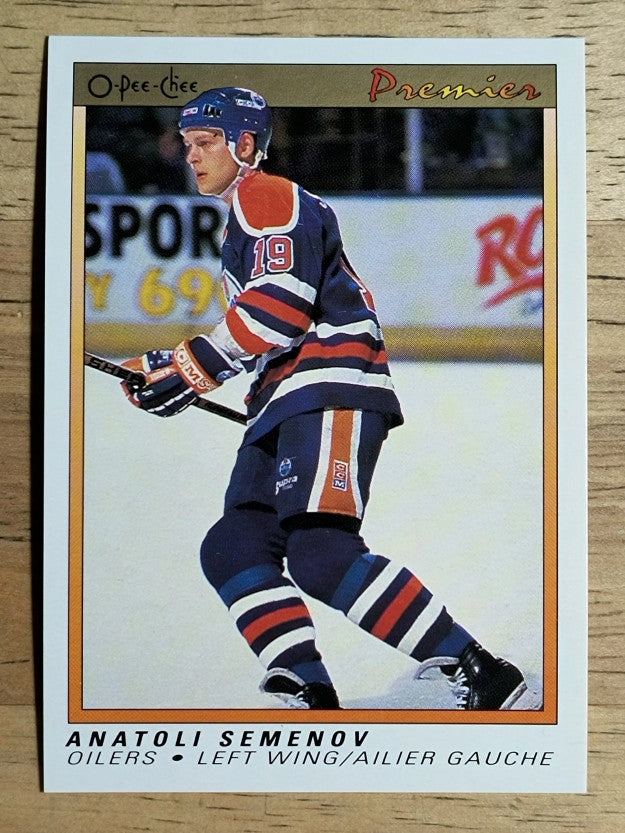 1990-91 OPC Premier #104 Anatoli Semenov RC