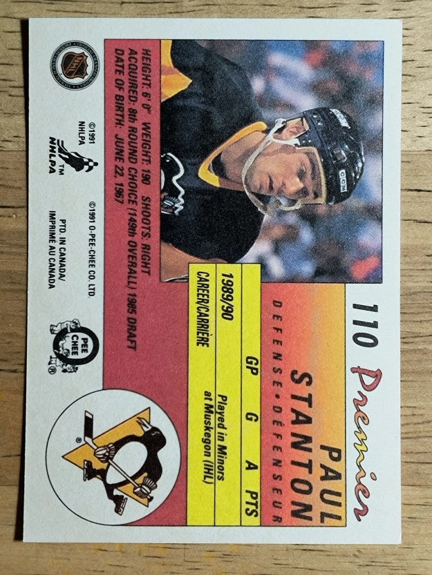 1990-91 OPC Premier #110 Paul Stanton RC