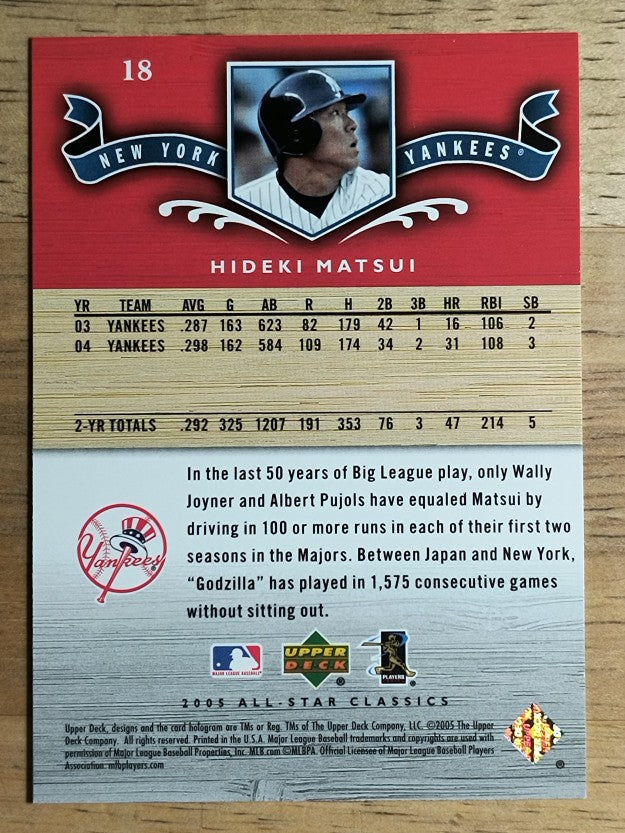 2005 UD All-Star Classics #18 Hideki Matsui