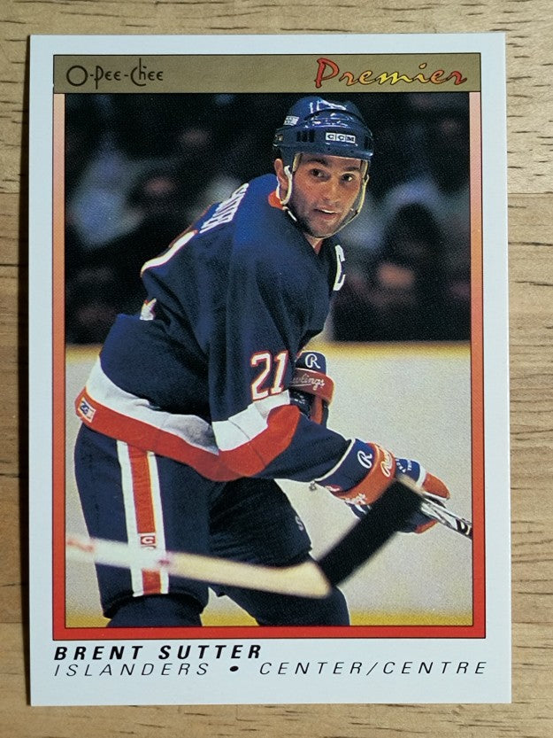 1990-91 OPC Premier #115 Brent Sutter