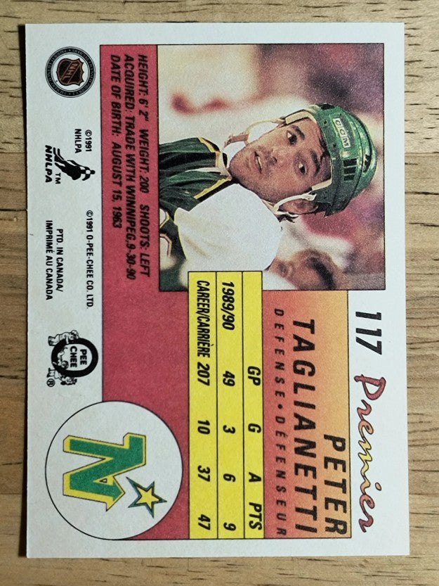 1990-91 OPC Premier #117 Peter Taglianetti