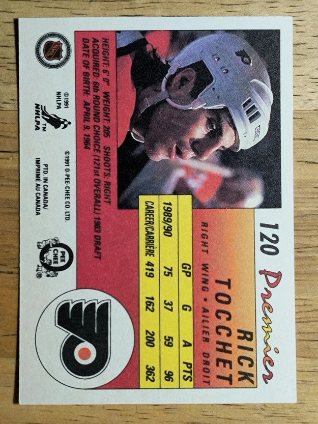 1990-91 OPC Premier #120 Rick Tocchet