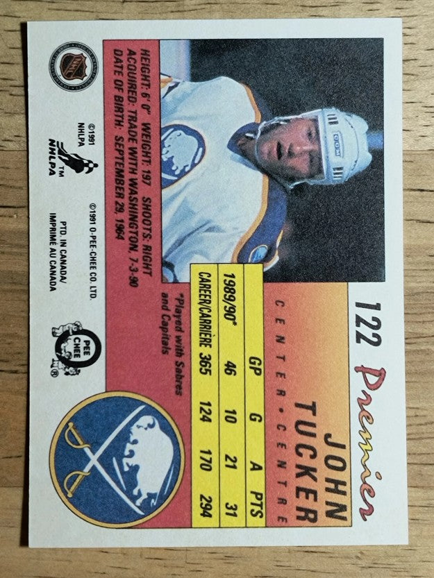 1990-91 OPC Premier #122 John Tucker